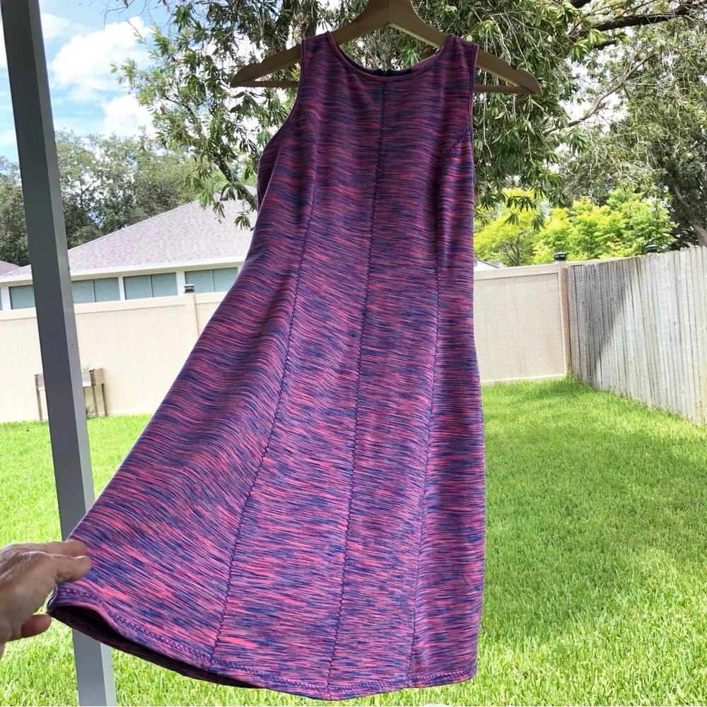 Lilly Pulitzer Cove Fit & Flare Pink Space Dye Women’s XS Mini Dress Sleeveless